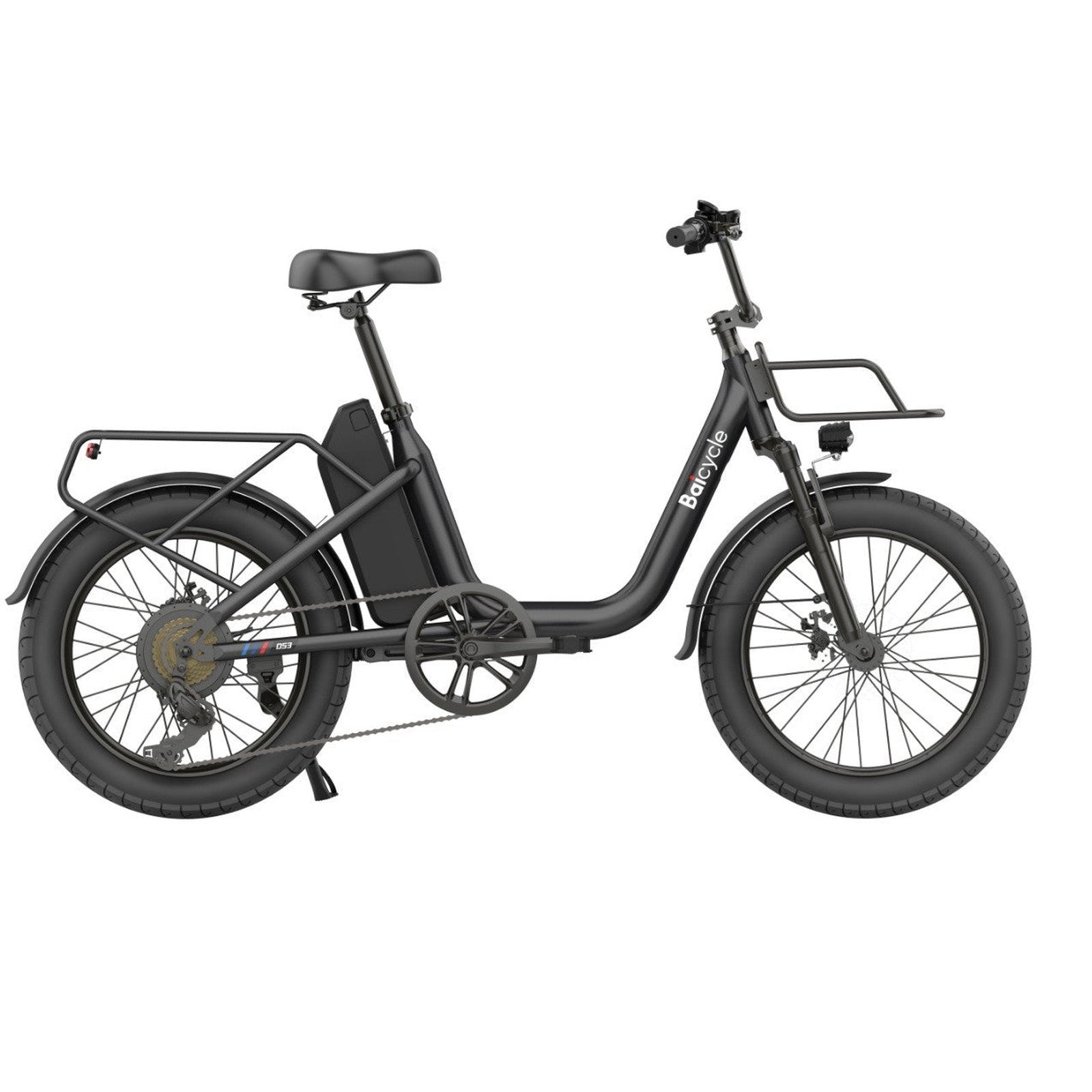 Baicycle DS3, velo electrique pliant, vue de profil sur fond blanc