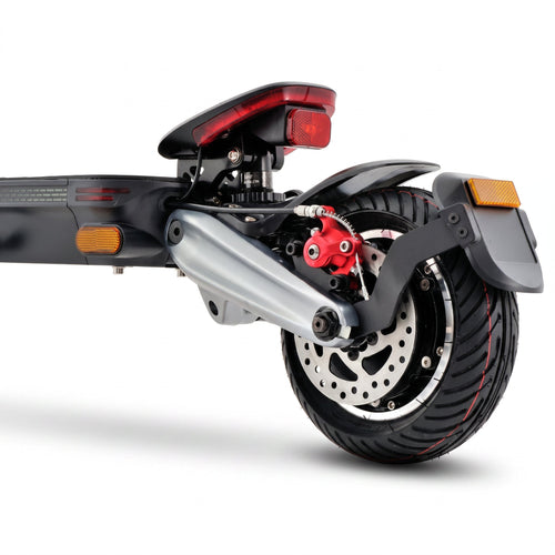 BE-1 Pro Plus, roue arriere, frein a disque et feu stop