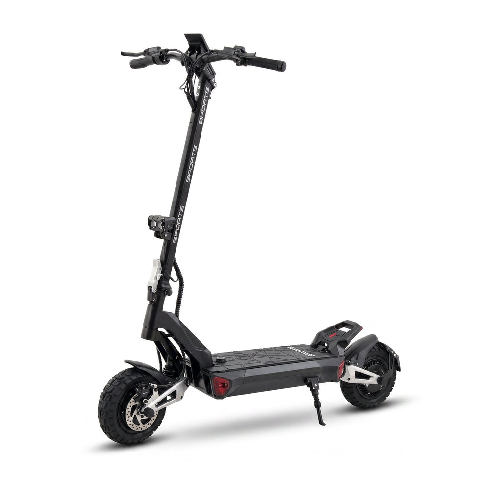 BE-5, trottinette electrique double moteur, vue de profil sur fond blanc