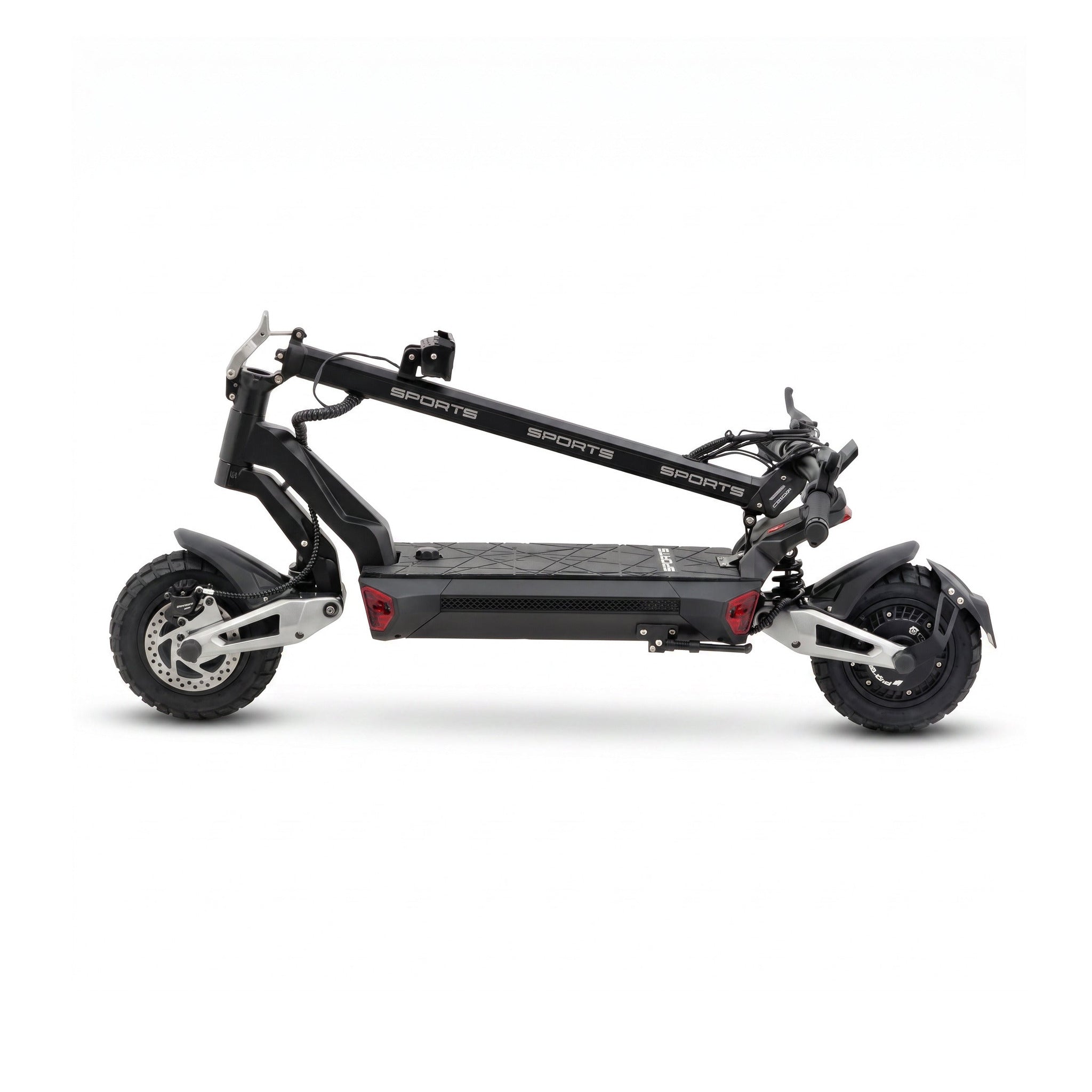 BE-5, trottinette electrique double moteur, vue 9 sur fond blanc