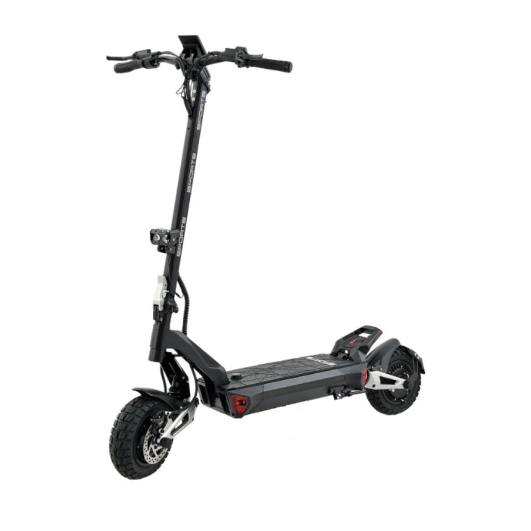 BE-5, trottinette electrique double moteur, vue 10 sur fond blanc