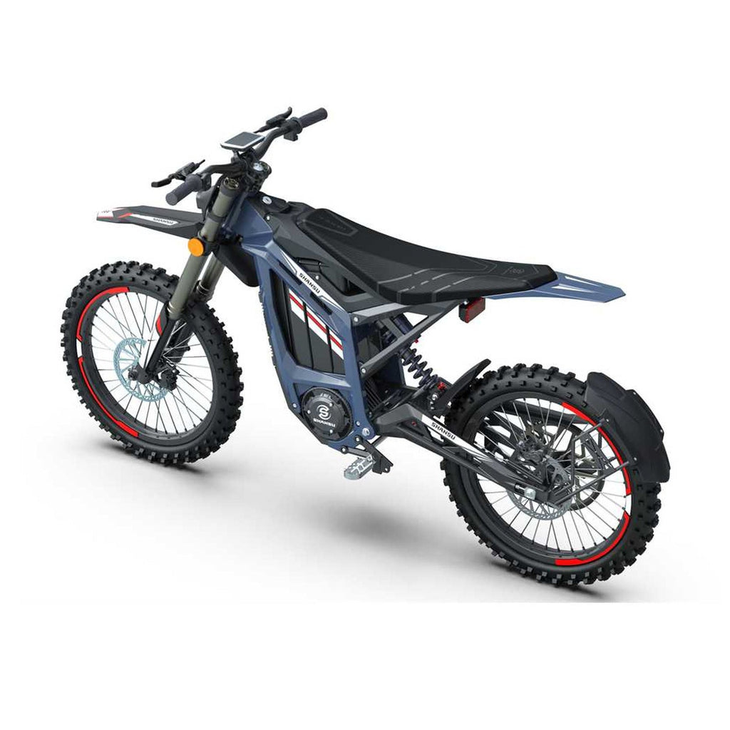SHANSU SS 8.0, moto electrique, vue 4 sur fond blanc