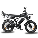 X80 Ultra, velo cargo electrique, vue 4 sur fond blanc